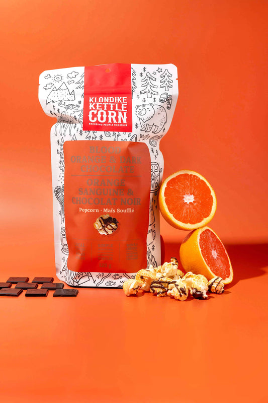 Blood Orange & Dark Chocolate Popcorn