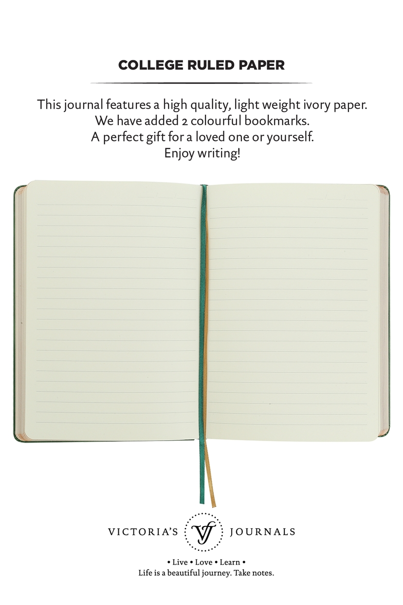 Victoria's Journals Vintage Style Diary Vegan Leather (Navy)