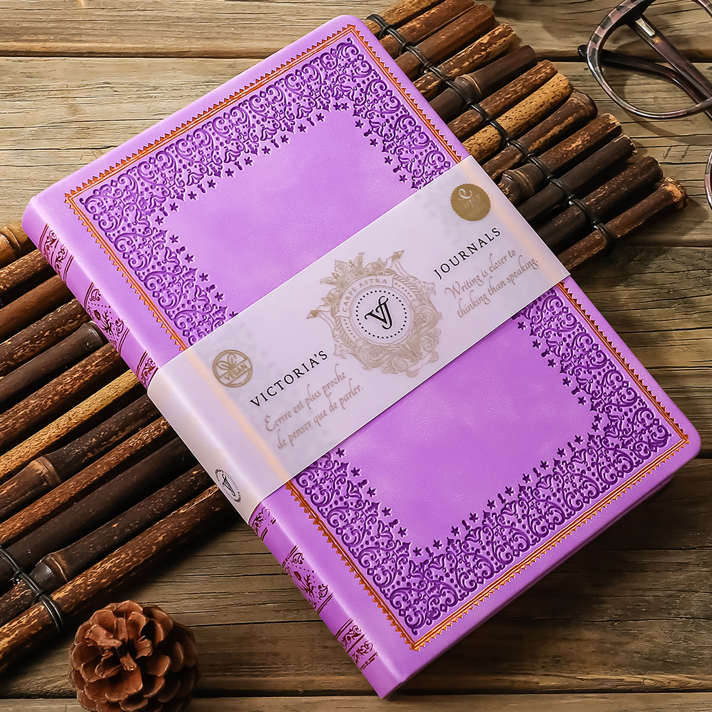 Renaissance Lilac Journal – Vintage Hardcover Diary