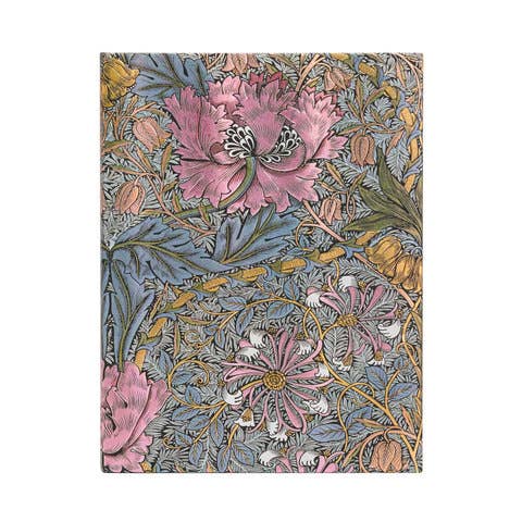Morris Pink Honeysuckle Ultra Unlined Hardcover Journal, 144pg, 120GSM by P