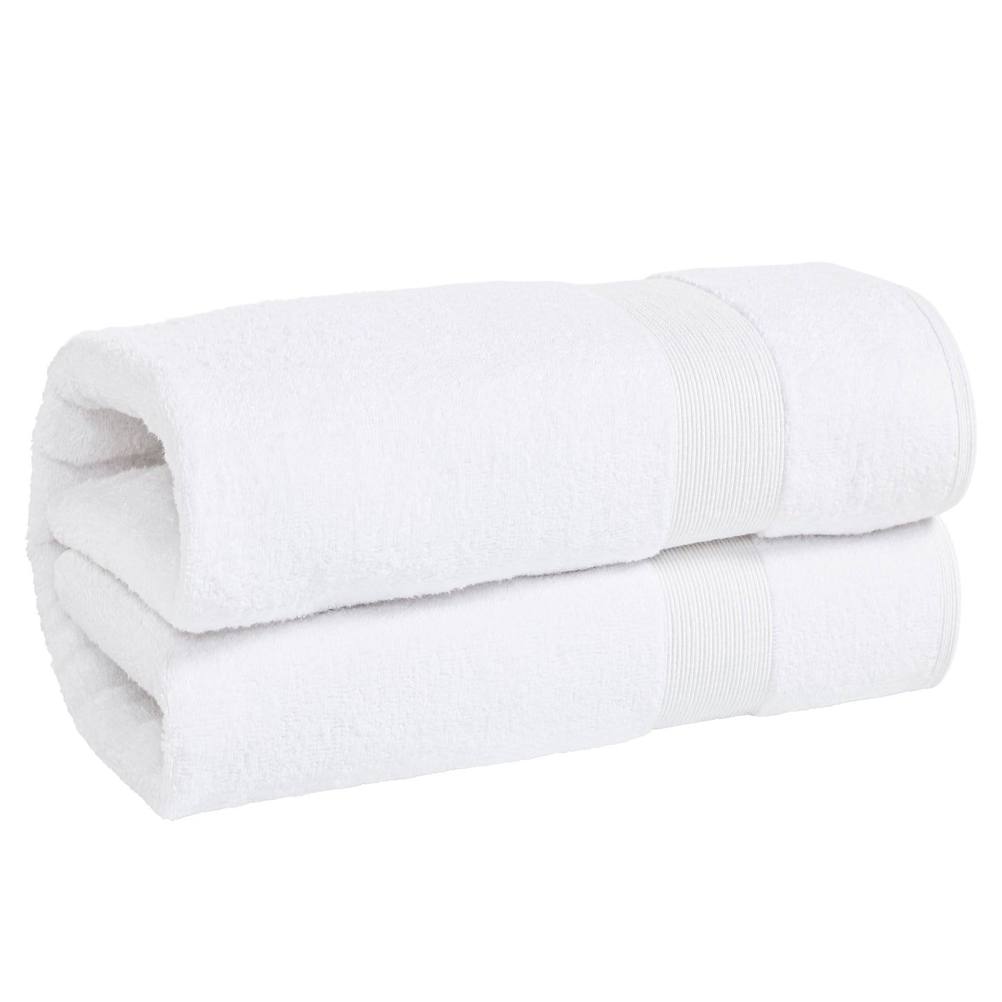 Fabstyles 100% Cotton Bathsheet: WHITE / 40X80