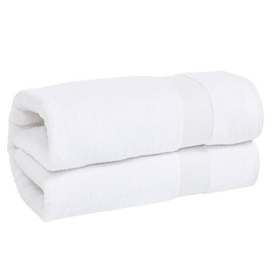 Fabstyles 100% Cotton Bathsheet: WHITE / 40X80