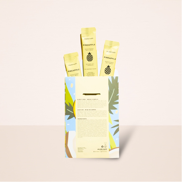 Pineapple Brightening Jelly Mask | Sleeve 3pk