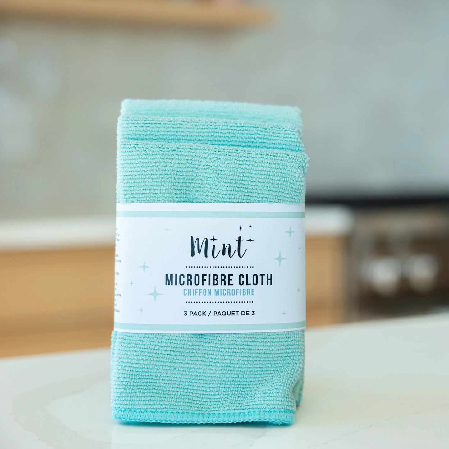 Mint Microfibre Cloth 3pk