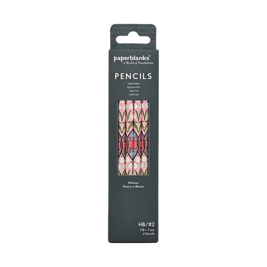 Mimosa 4 Pack Pencils by Paperblanks (Poetry in Bloom)