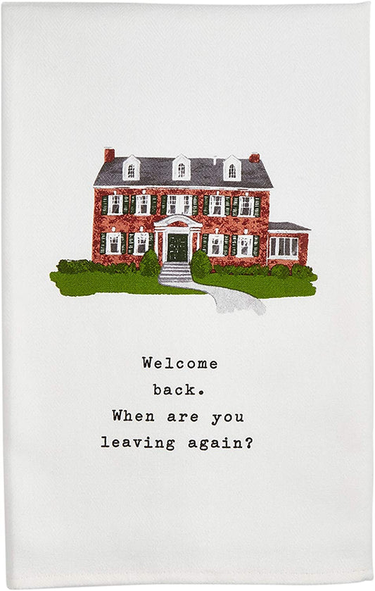 Welcome Back Dish Towel