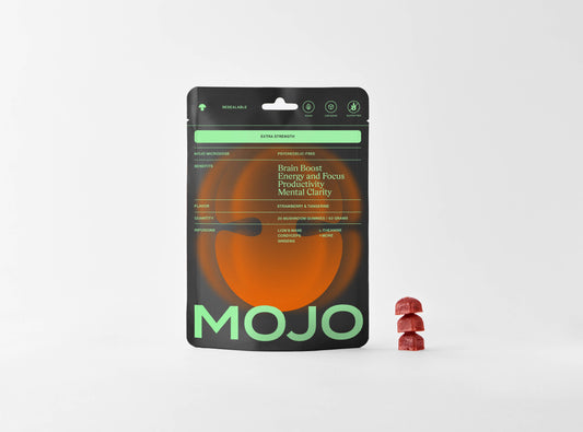 Extra Strength Brain Boosting Gummies, Strawberry Tangerine: 20ct