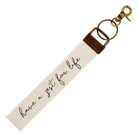 Canvas Keychain - Zest For Life