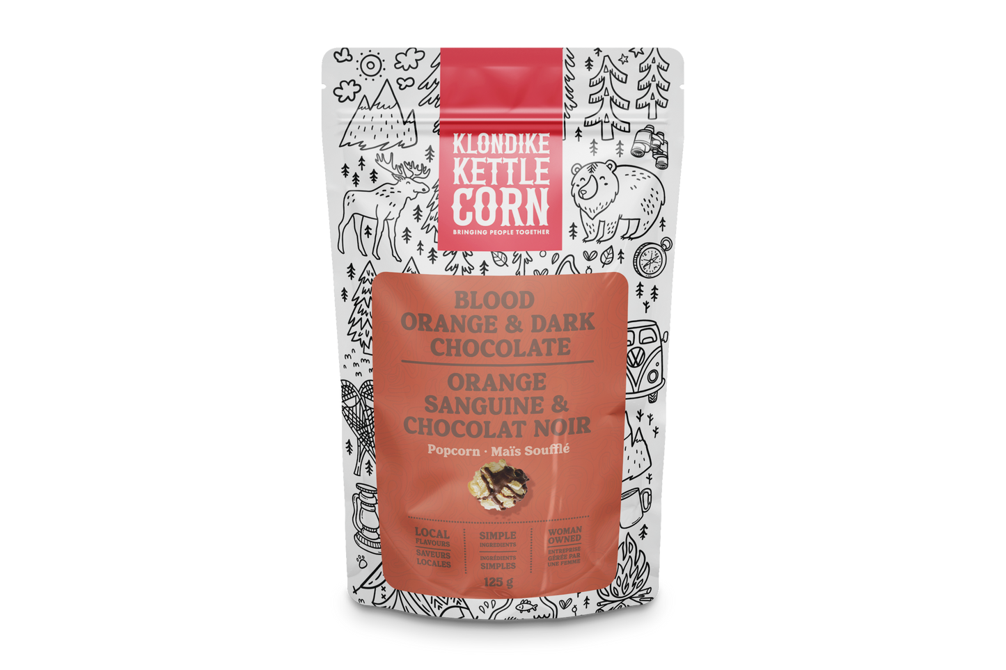 Blood Orange & Dark Chocolate Popcorn