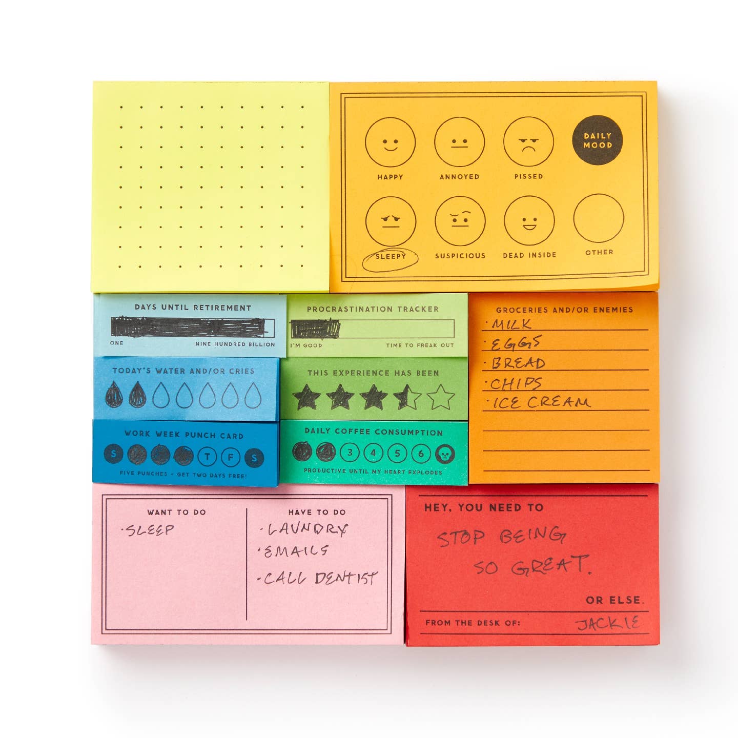 I’ve Got A Few Notes Tear-off Notepad Set
