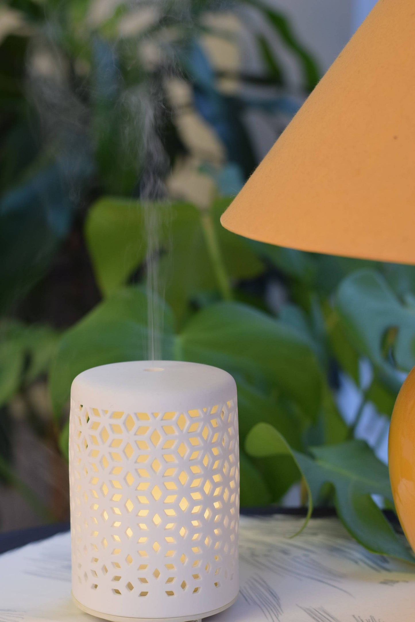 Reverie Ceramic Ultrasonic Diffuser Gift Pack with 10ML Oil