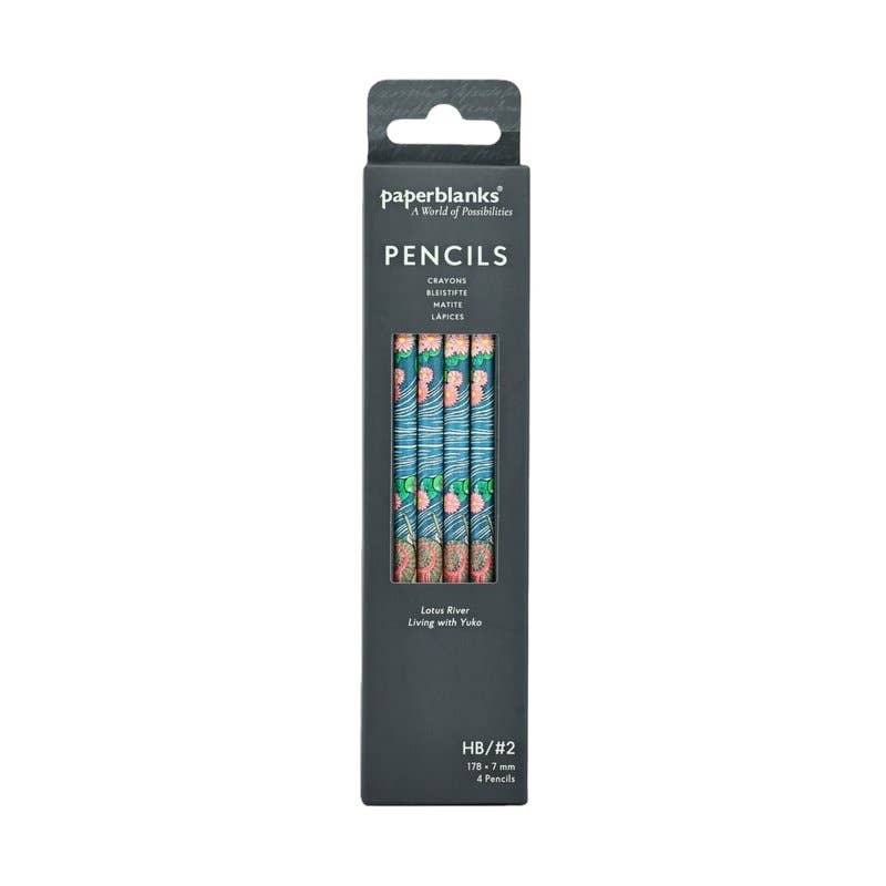 Lotus River 4 Pack Pencils by Paperblanks (Living with Yuko)