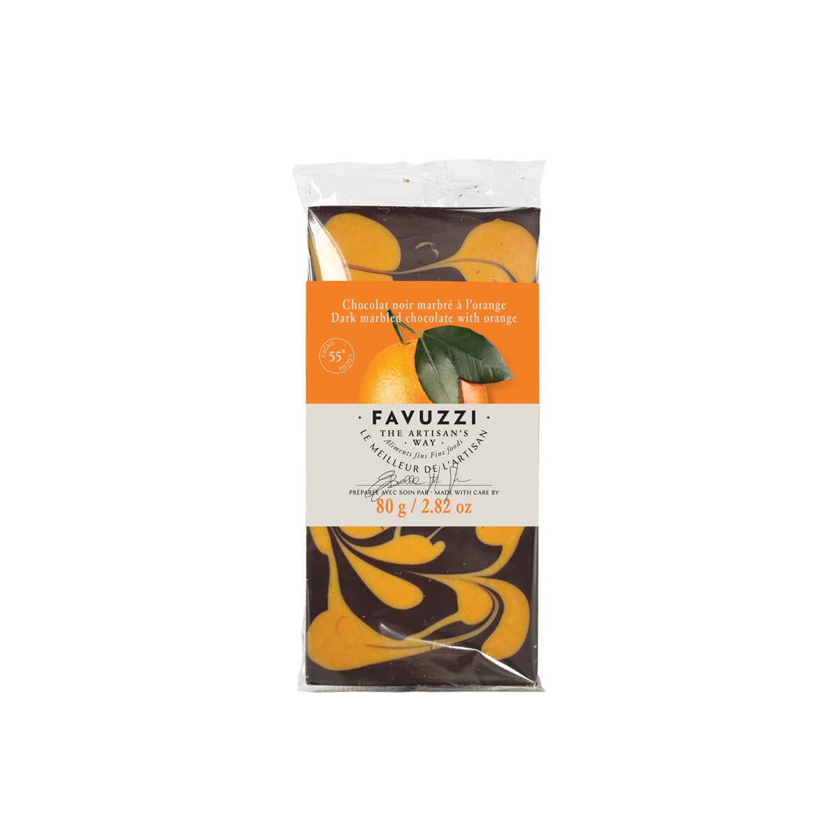 Dark Marbled Chocolate with Orange