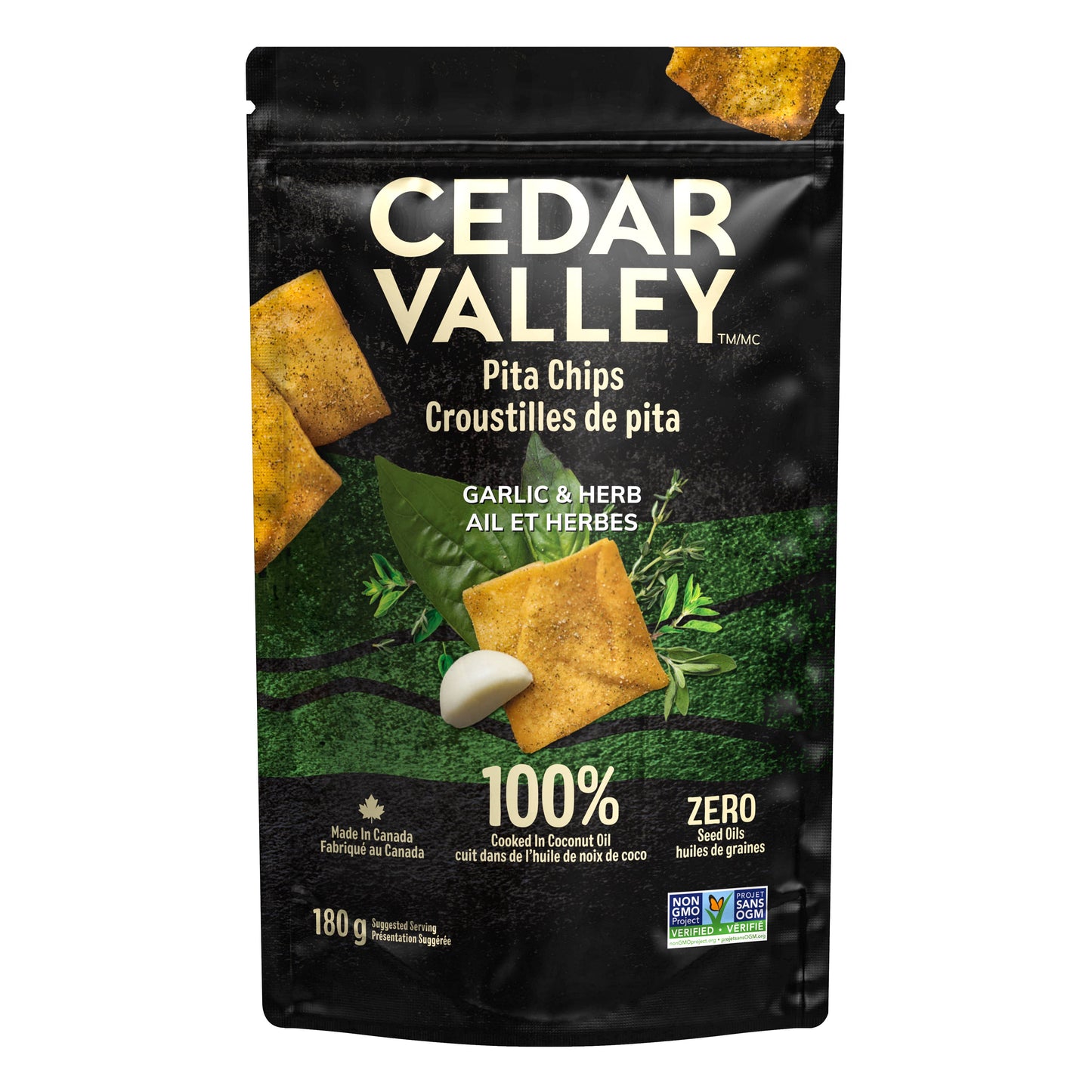 Garlic and Herb Pita Chips