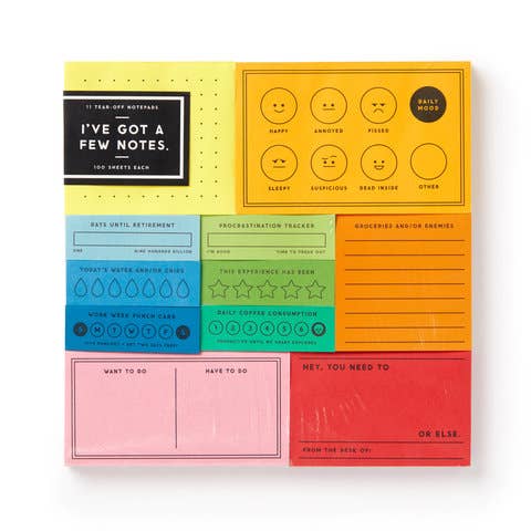 I’ve Got A Few Notes Tear-off Notepad Set