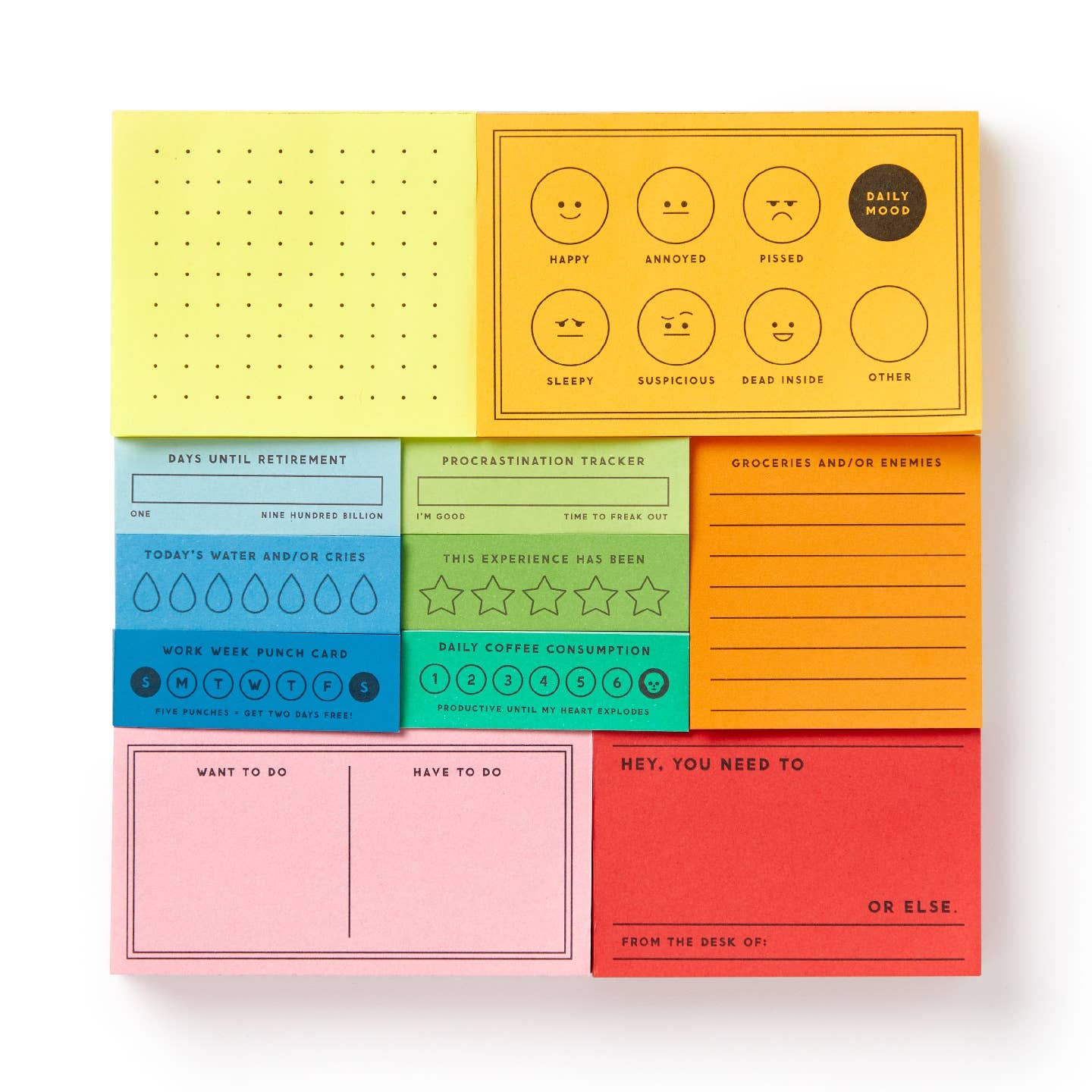 I’ve Got A Few Notes Tear-off Notepad Set