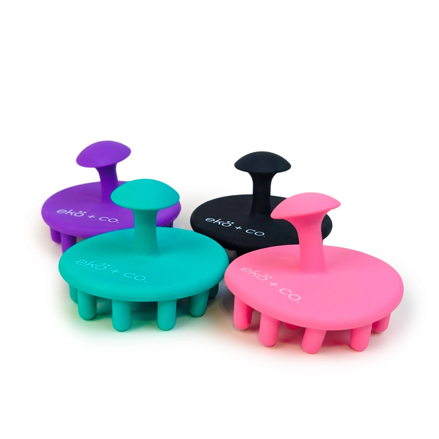 Scalp Massaging Shampoo Brush - Round, Large Bristle
