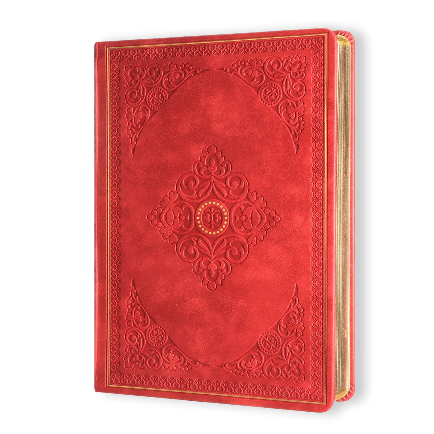 Victoria's Journals Antique Style Diary Vegan Leather (Red)