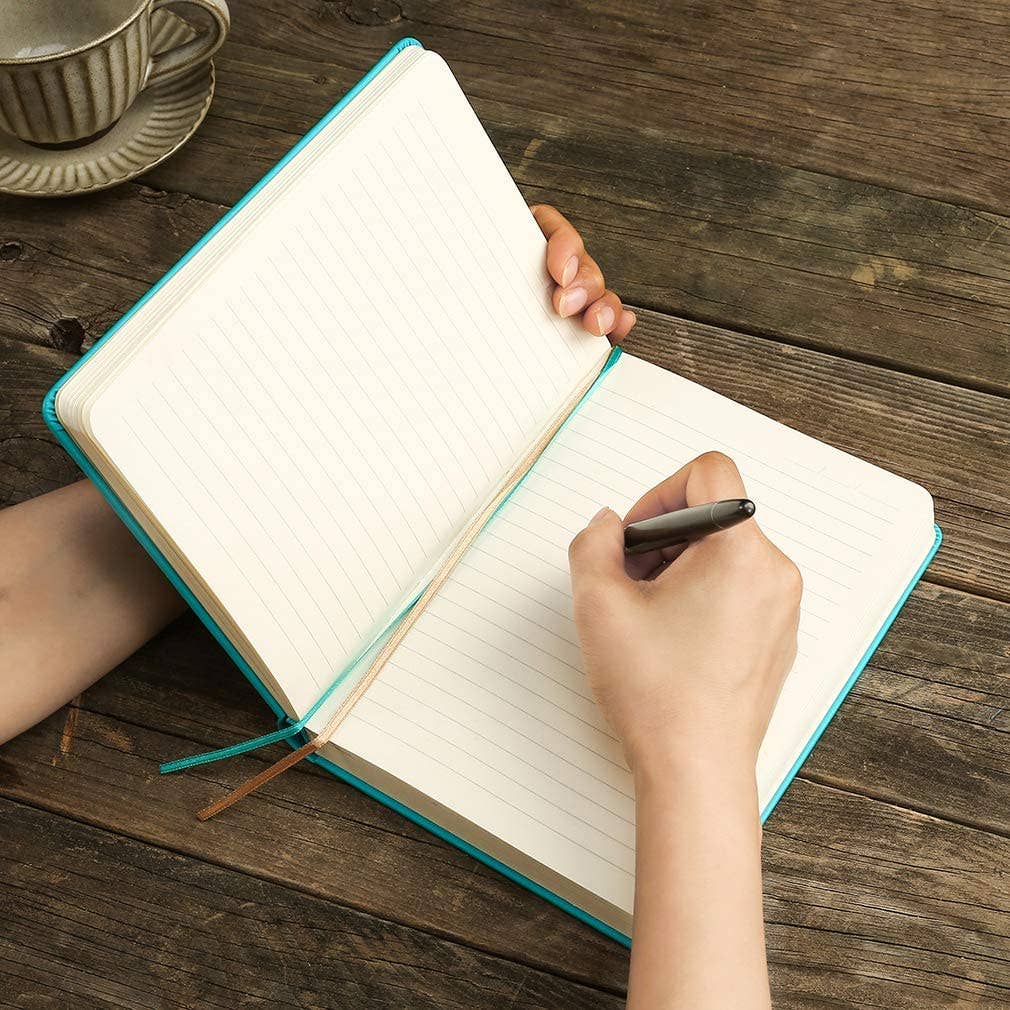 Victoria's Journals Vintage Style Diary Vegan Leather (Navy)