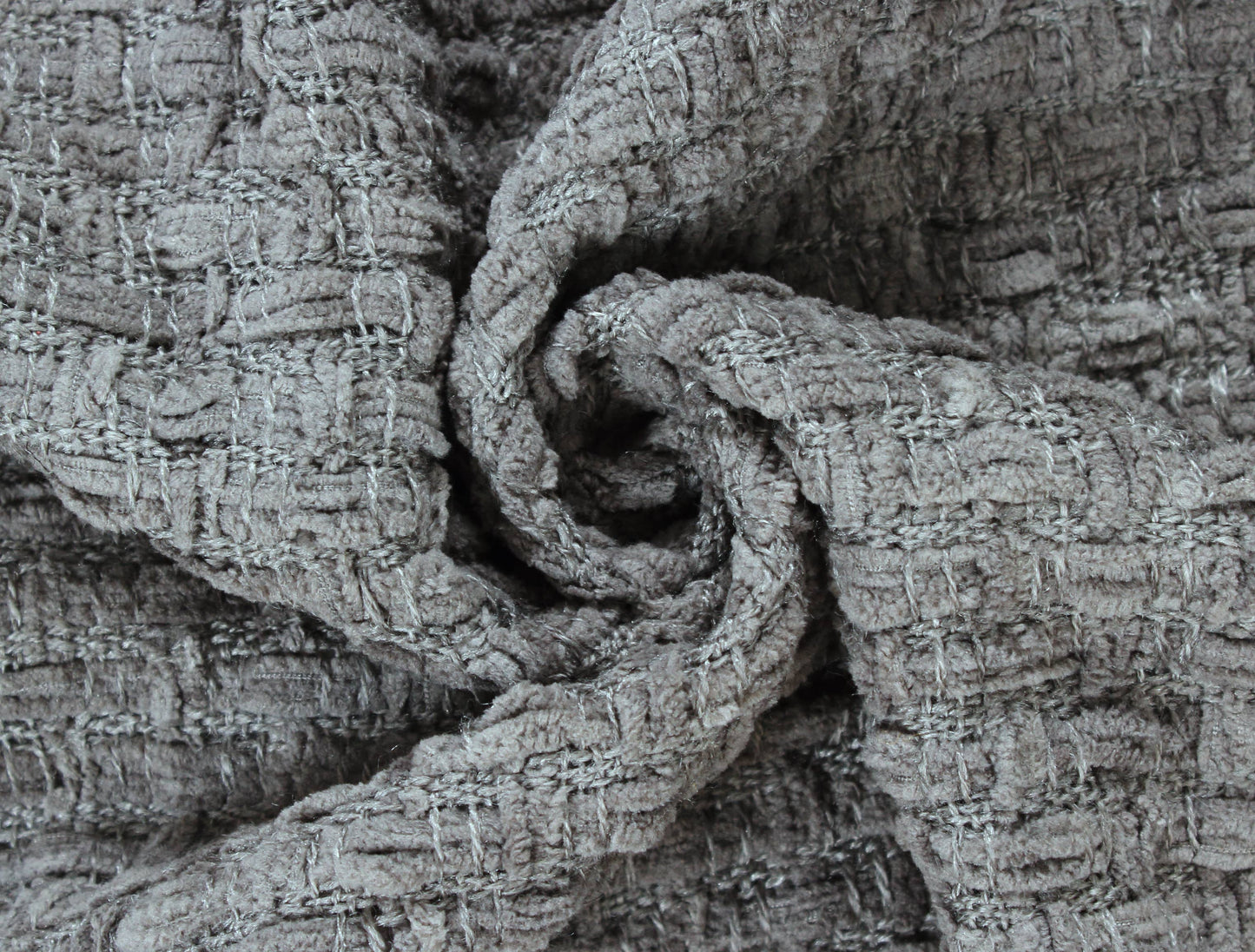 Fabstyles Chenille Basket Weave Throw Blanket, 50x60: Forest Green