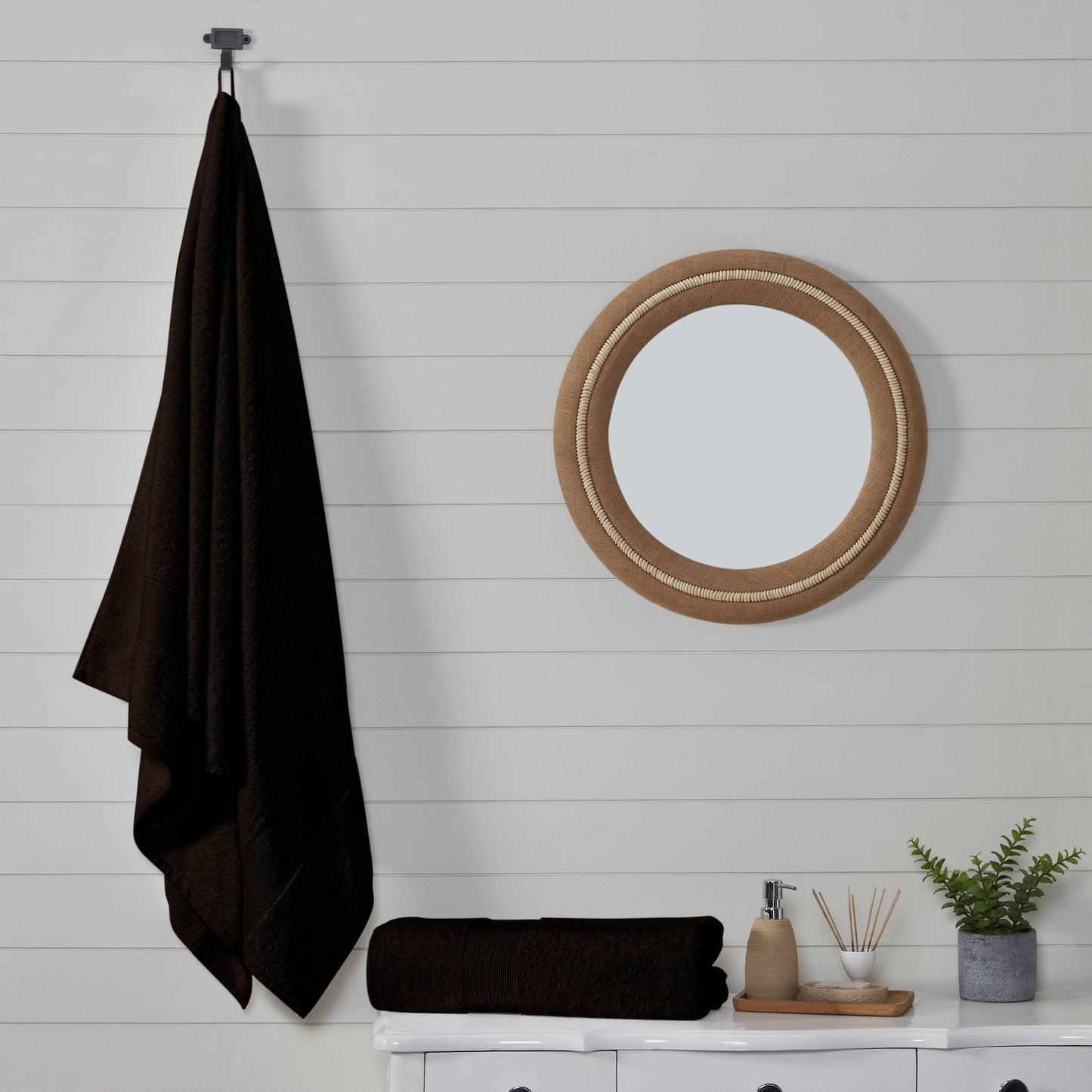 Fabstyles 100% Cotton Bathsheet: WHITE / 40X80