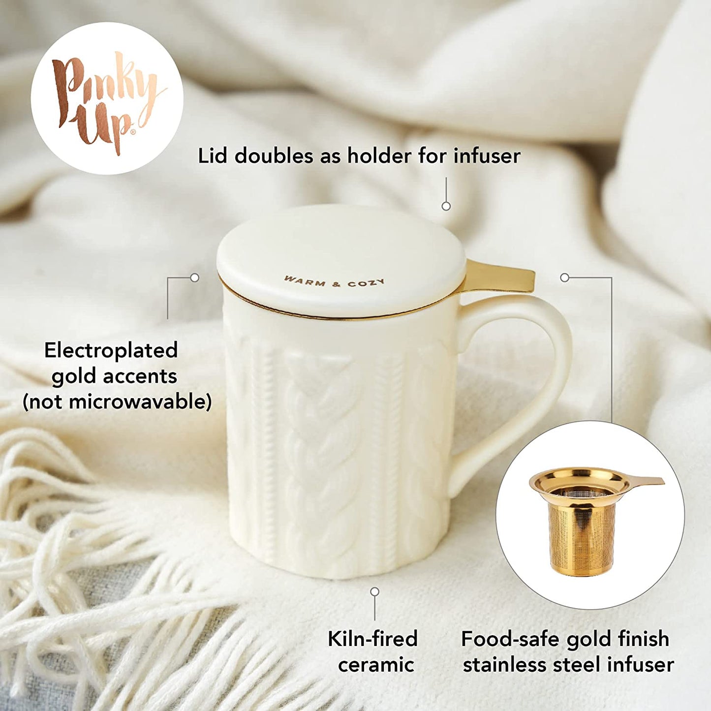 Annette Knit Tea Mug